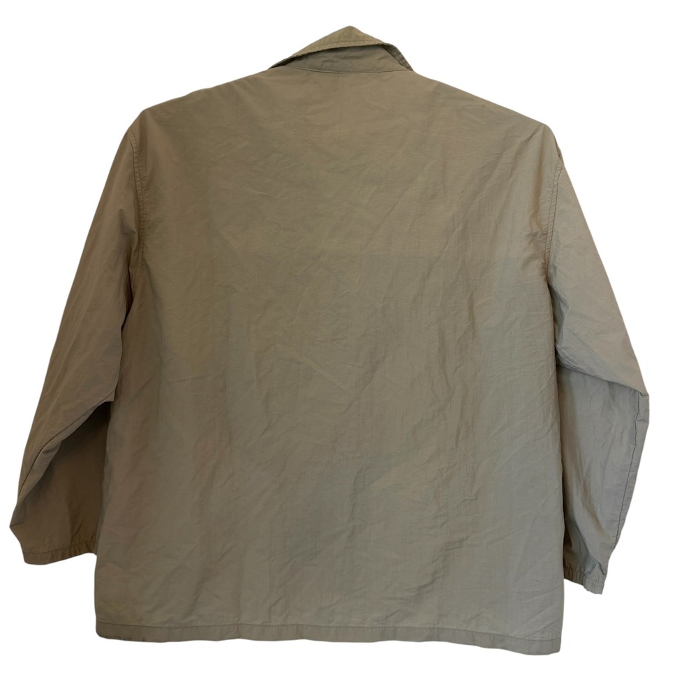 ASG Athletic USA Function VTG 90s XL Tan Nylon Windbreaker Jacket Stripe READ - Picture 3 of 16